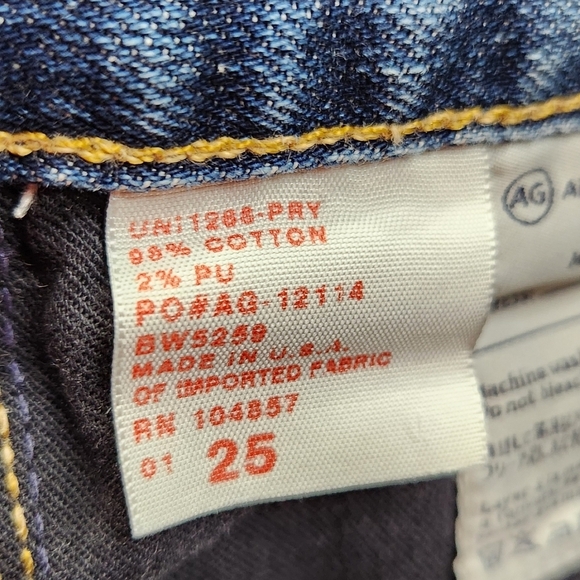 AG Adriano Goldschmied The Frayed Short Exclusivly For Bloomingdales Sz 25 - Picture 11 of 11